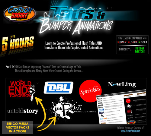 Cartoon Smart uses Go Media Vector Packs