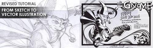 Revised tutorial - sketch to vector illustration