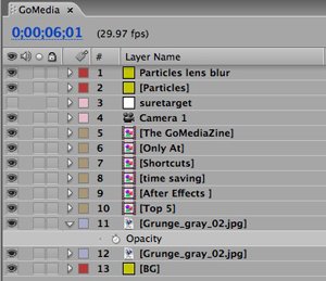 Color Coded layers keep things organized