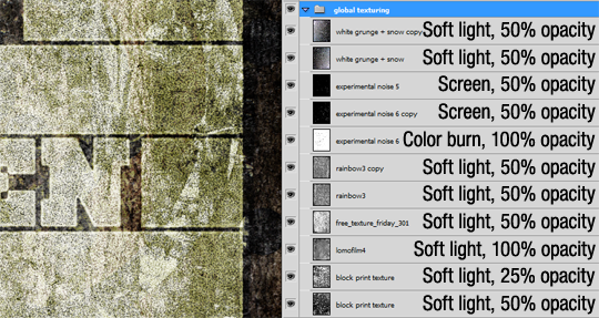 SAoS Lost and Taken poster tutorial - Global texturing 02