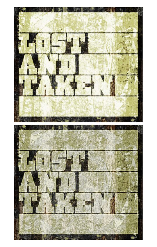 SAoS Lost and Taken poster tutorial - Type texture 06