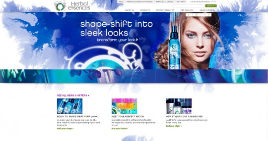 Herbal Essences website