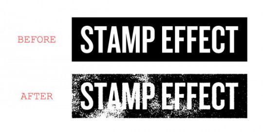 Photoshop Stamp Effect