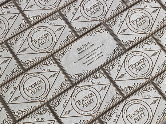 TOOKER ALLEY BUSINESS CARDS TOOKER ALLEY BUSINESS CARDS