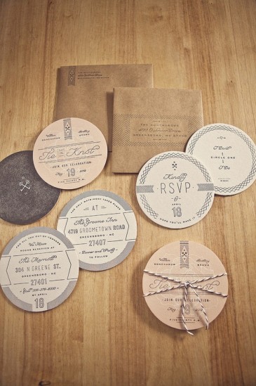 Goncharows Coaster Wedding Invites Goncharows Coaster Wedding Invites