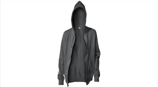 Apparel > Outerwear > Zipper Hoodie > Ghosted, Open Front