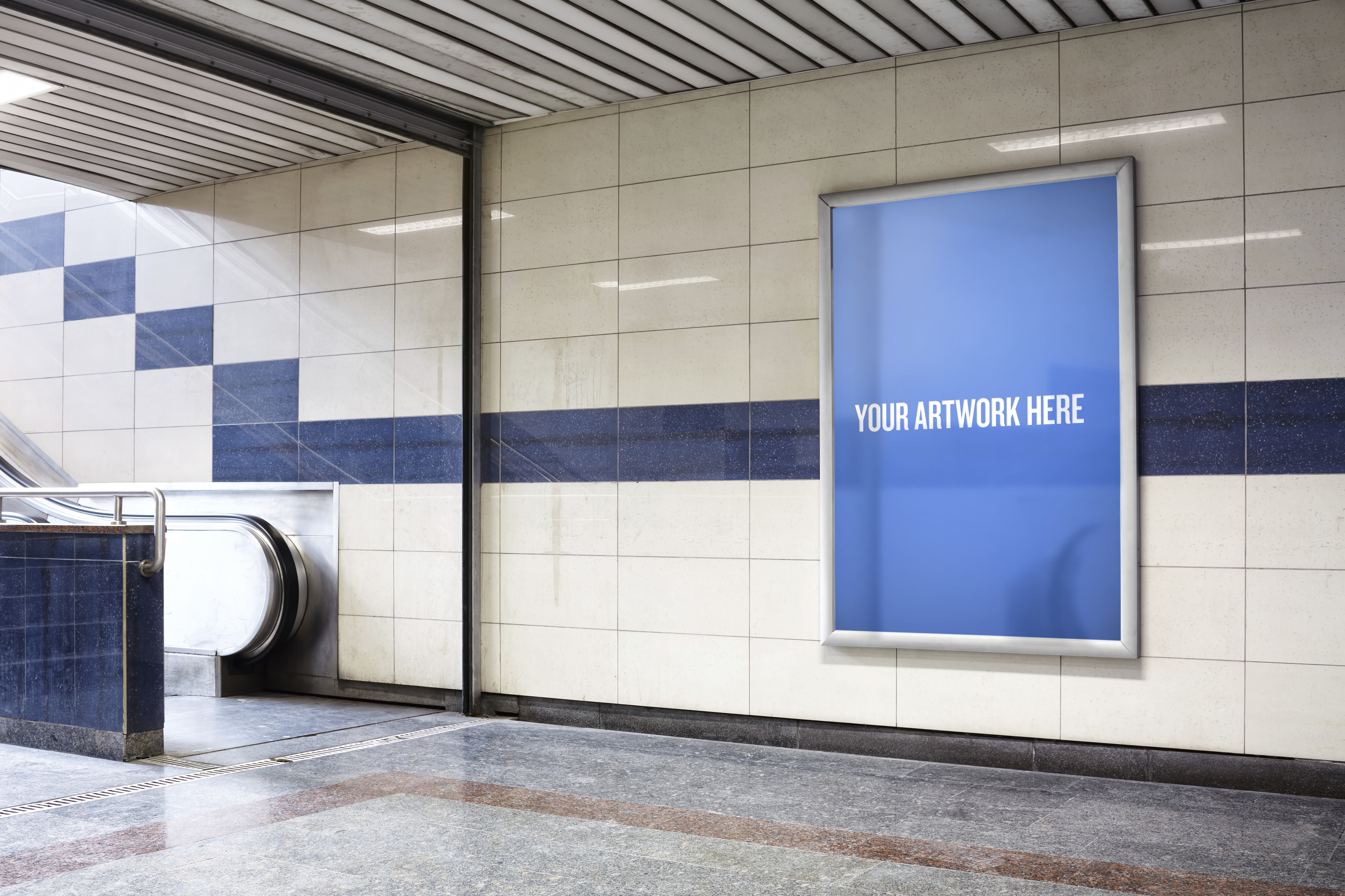 The city mockup templates - Subway station