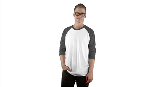 Find me on MockupEverything.com here: Apparel > Men's > Cotton Raglan Shirt > Front > MEn's Cotton Raglan T-Shirt, Front