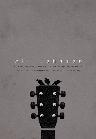Will Johnson poster by Robert Lin