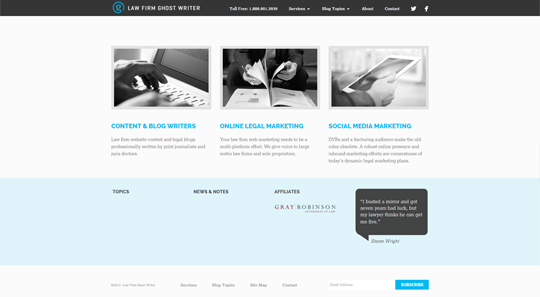 Law Firm Ghost Writer