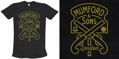 Mumford & Sons Pistol Label Tee | Brandon Rike