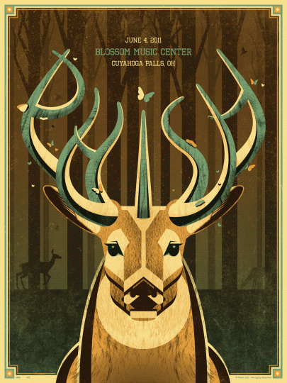 Phish "Blossom Music Center" Poster by DKNG Design + Illustration