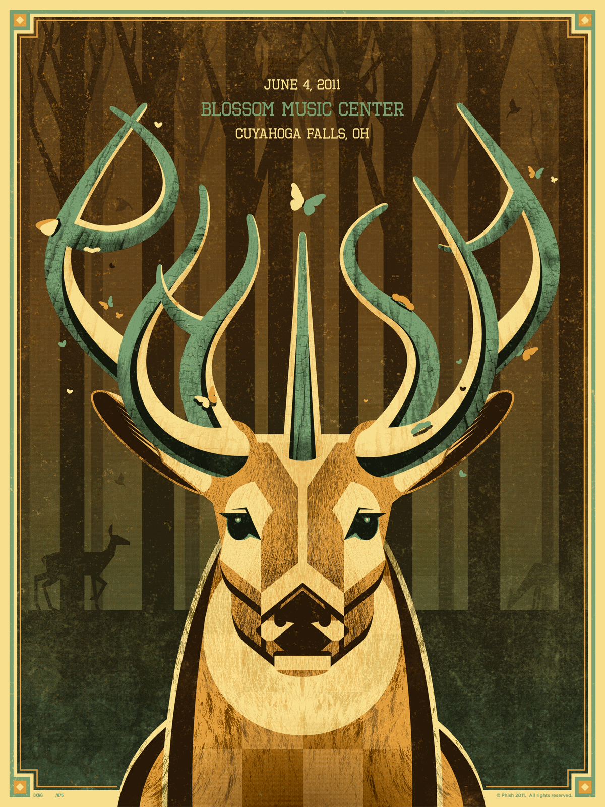 Phish "Blossom Music Center" Poster by DKNG Design + Illustration