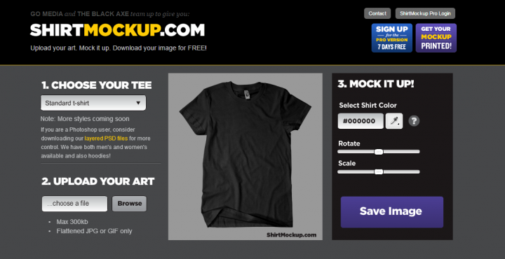 ShirtMockup.com   Upload your art. Mock it up. Download your image for FREE