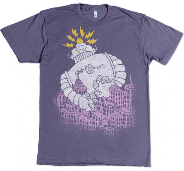 Evil Robot Tee by Ed Pincombe