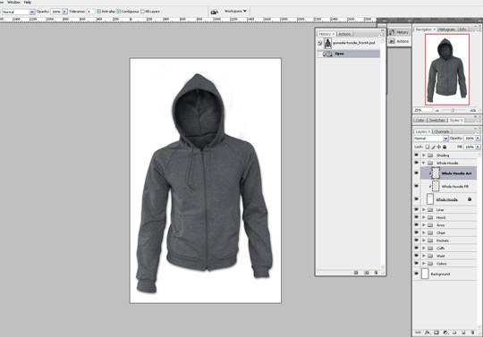 designing a hoodie