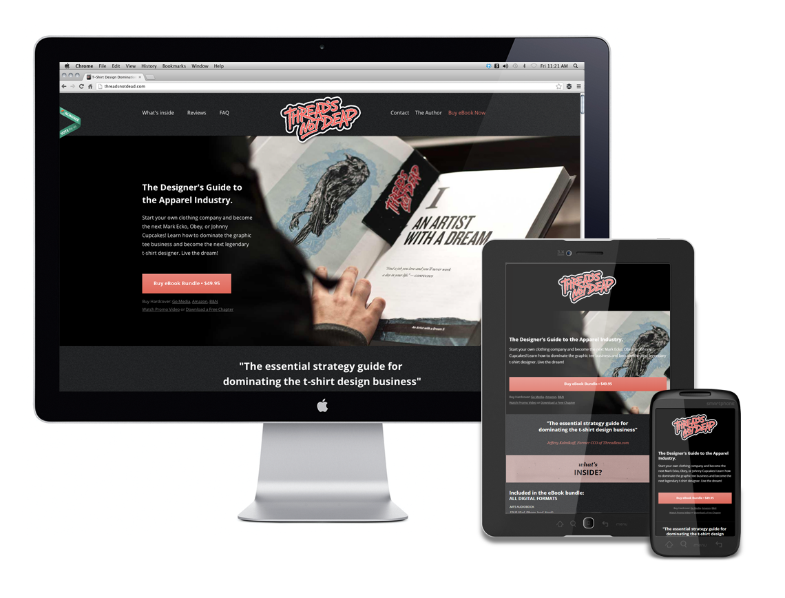 Thread's Not Dead Responsive Website Design