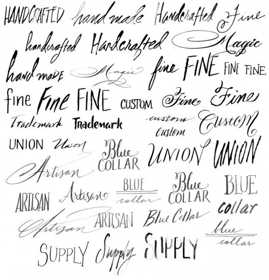 Introducing the Hand Drawn Lettering Elements: All American Grit by ...