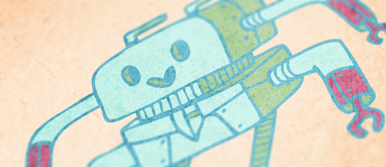 How to create a cute robot children book cover with Justin Will's hand drawn Sci-Fi vectors!