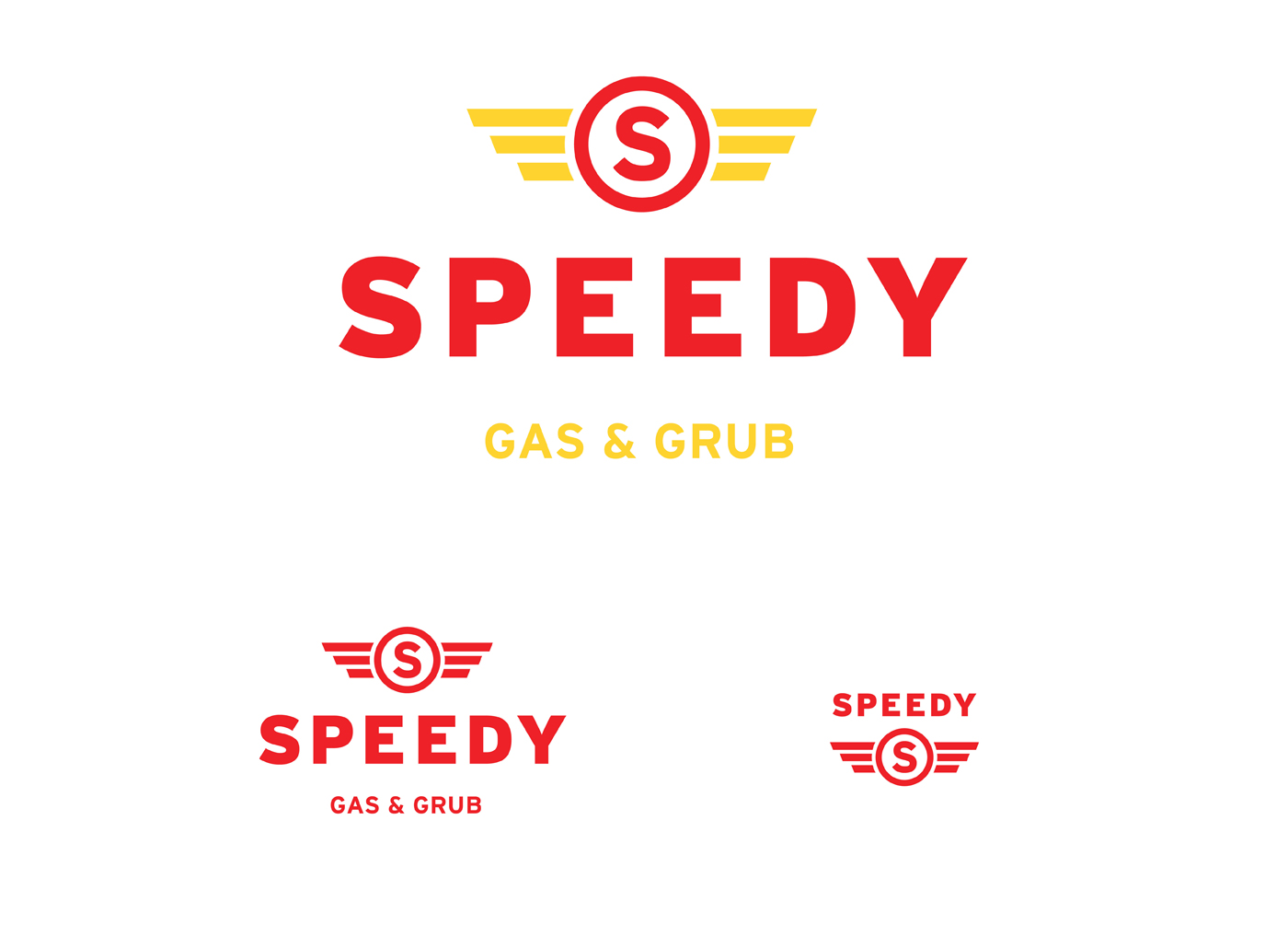 Speedy Gas Graphic Design Branding Primary Logos