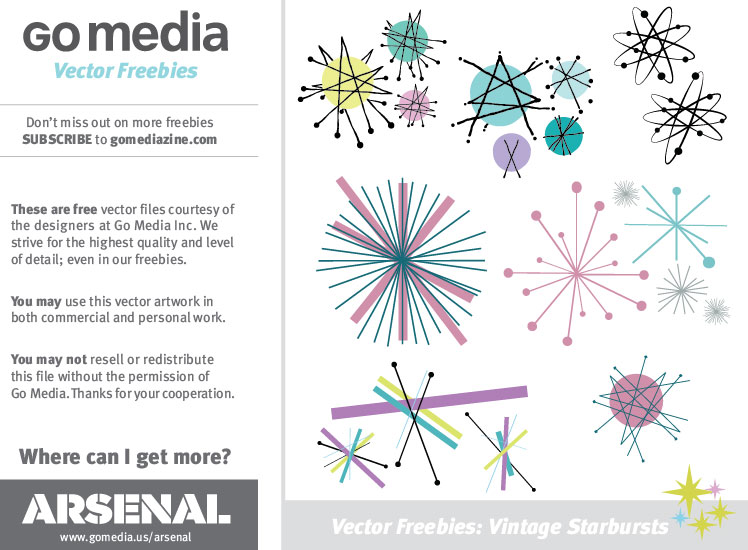 Free Atomic Starburst Vectors by Go Media's Arsenal