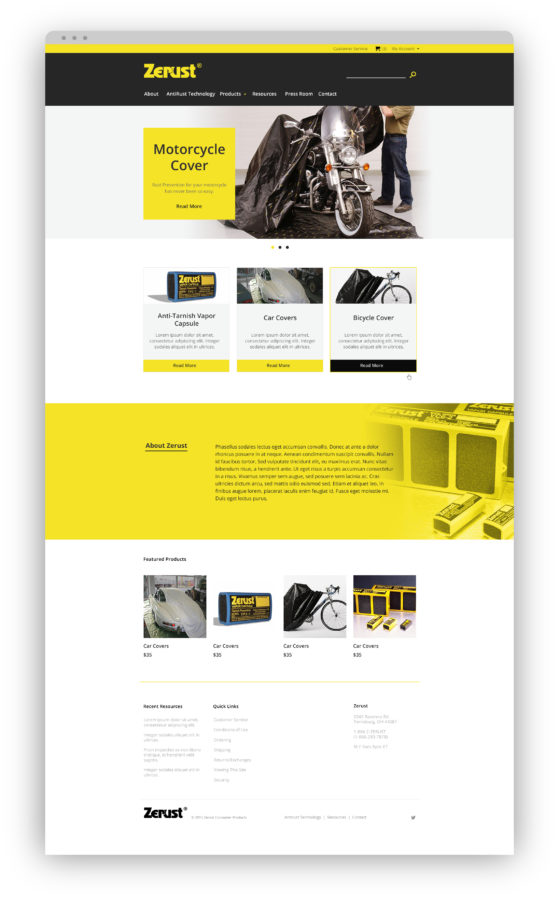 Zerust site Go Media™ · Creativity at work!