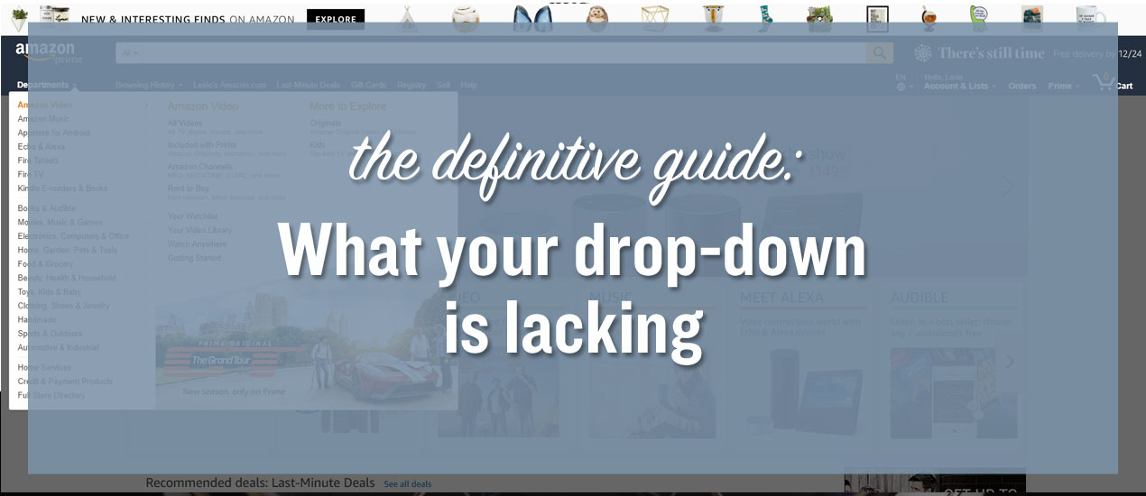 How to Improve Your Drop-Down Menu